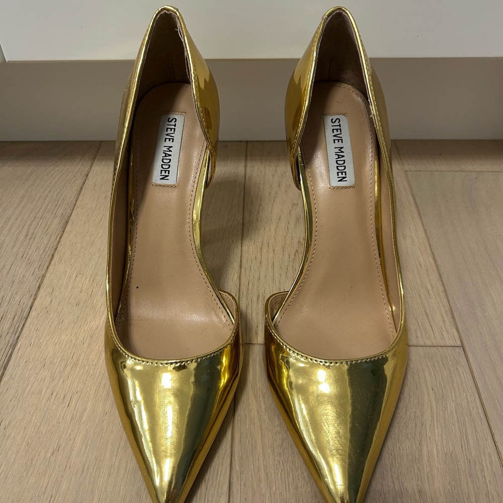 Steve Madden Gold Women's Pumps Size 10